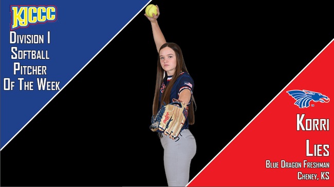 Lies Claims KJCCC Pitcher of the Week Honor