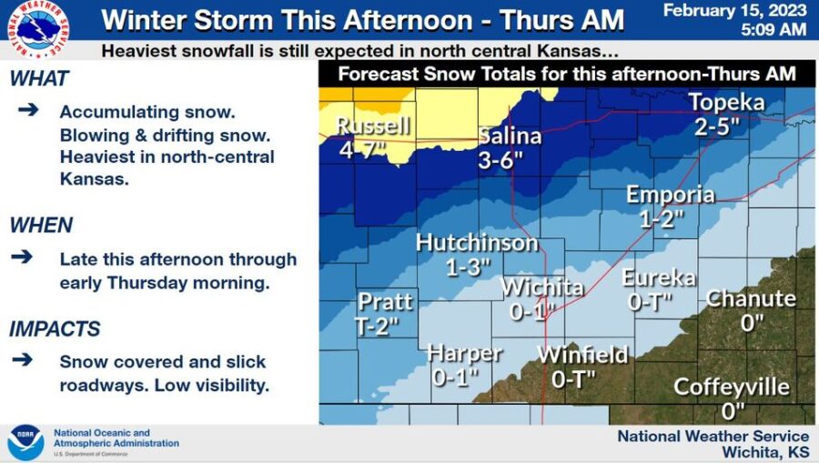 storm snow fall predictions