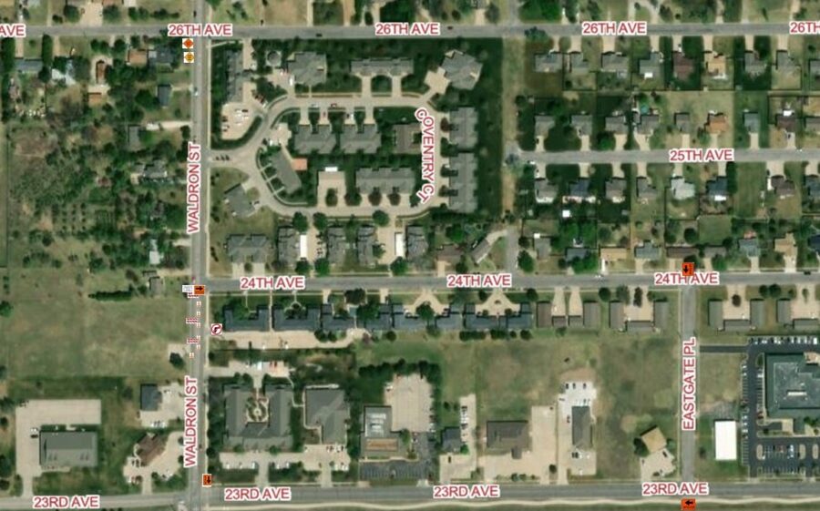 23rd & Waldron Map