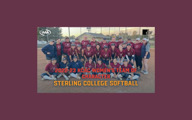 Sterling College Softball Named 2022-23 KCAC Women’s Team of Character