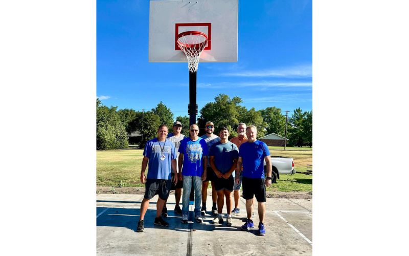 New Outdoor Basketball Court at Tobias Park in Lyons