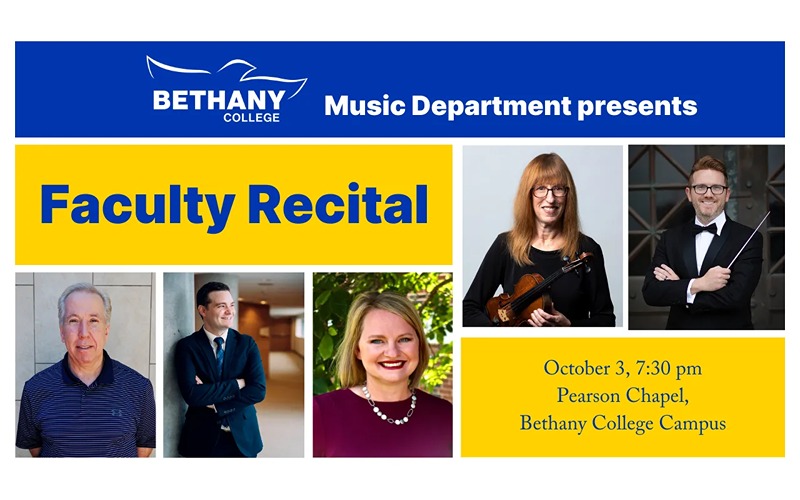 Bethany College Music Department Announces Annual Faculty Recital
