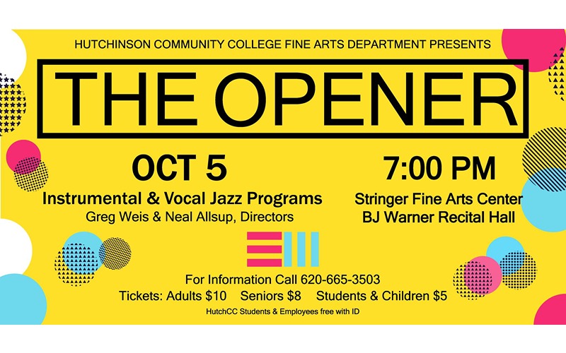 Hutchinson Community College’s First Concert of the Season Oct. 5