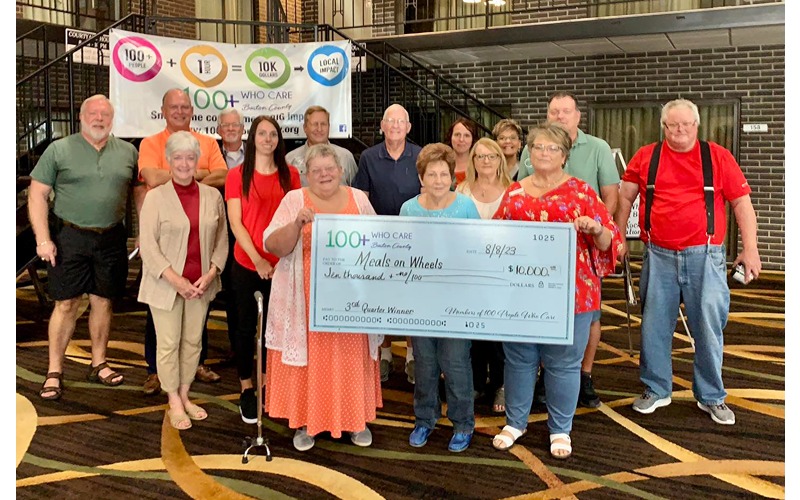Meals on Wheels America of Barton County to Receive $10,000 from Members of 100+ People Who Care Group
