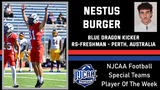 Record FG Helps Burger Net NJCAA National Honors