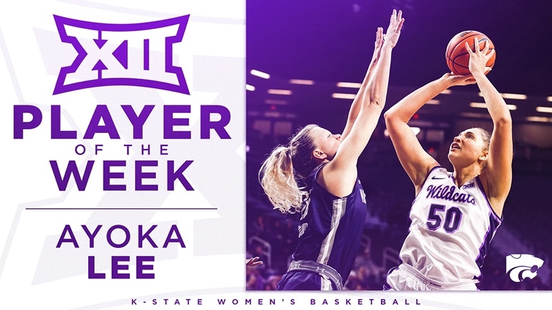 K-State’s Lee Named co-Big 12 Player of the Week