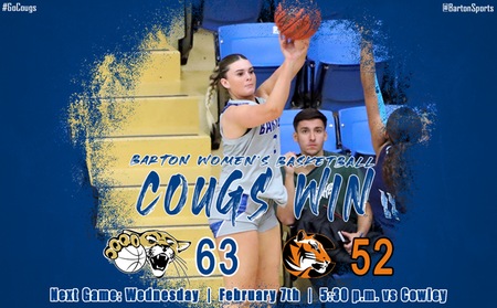 Second Quarter Run Leads Barton Women to Road Win at Cowley