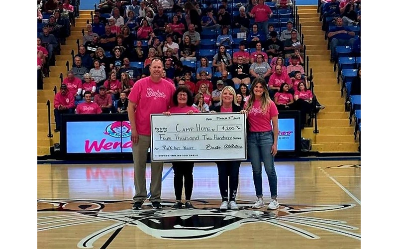 Barton Athletics Makes Record Donation to Camp Hope