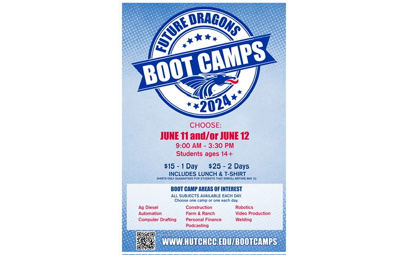 HutchCC to Host Summer Boot Camps