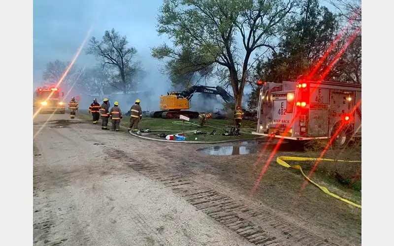 Early Morning Fire Destroys Home in Partridge