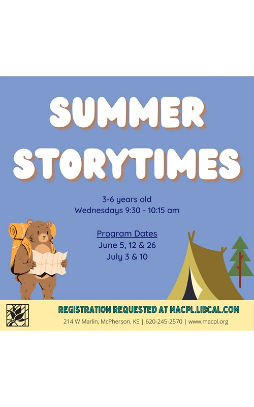 Summer Preschool Storytimes