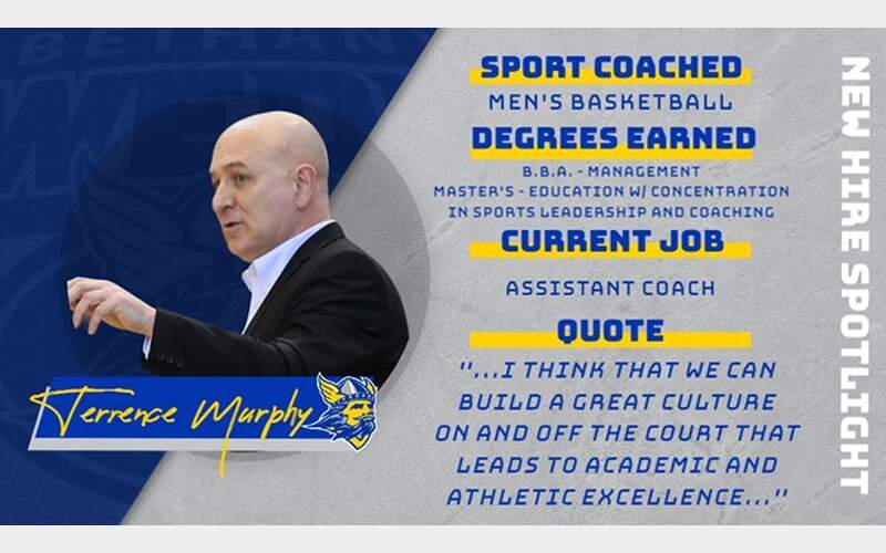 Terrence Murphy Named Bethany Men’s Assistant Basketball Coach