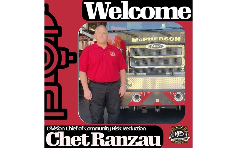 City of McPherson Welcomes New Division Chief of Community Risk Reduction