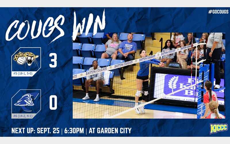 5th Ranked Volleyball Cougars Assume Early Conference Control with Sweep at No. 6 Colby