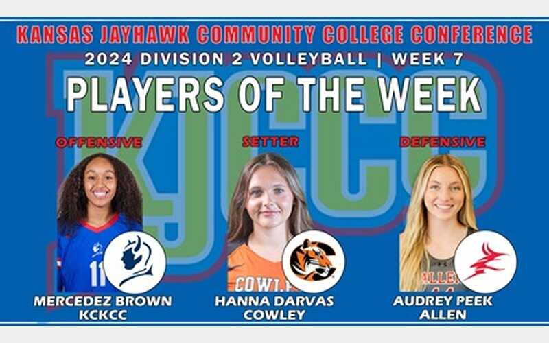 Allen’s Peek Named in 2024 KJCCC Division 2 Volleyball Players of the Week – Week 7