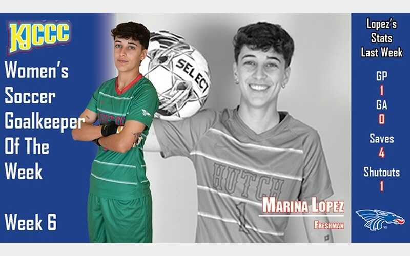Blue Dragons’ Lopez Earns KJCCC Goalkeeper of the Week Honors