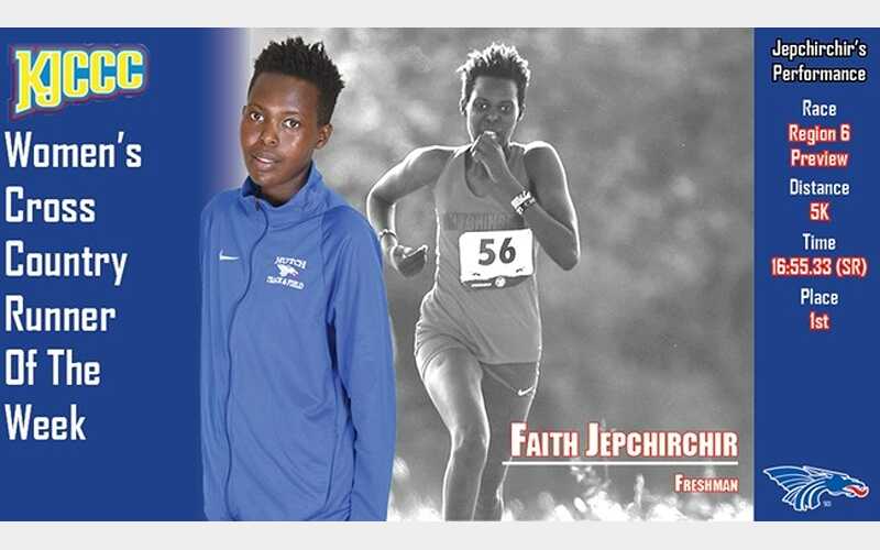 Hutchinson’s Jepchirchir Earns Third KJCCC Runner of Week Award