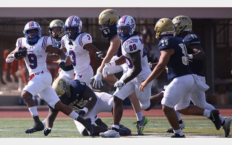 No. 1 Football Blue Dragons Roll by Independence, 48-7