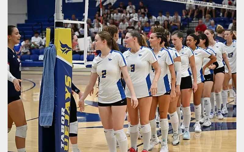 Volleyball Lady Bluejays Fall Short in KCAC Match at Kansas Wesleyan