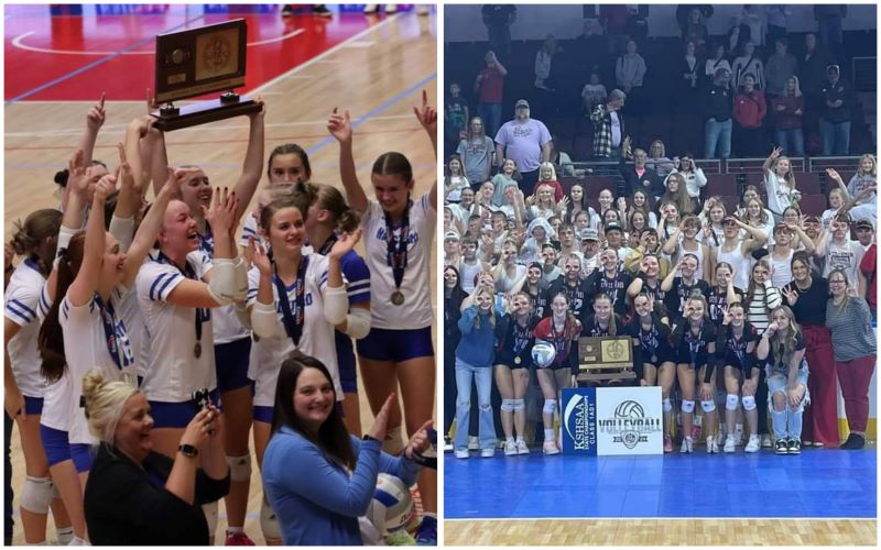 Halstead & Little River Claim State Volleyball Titles; Inman & Hoisington Bring Home Trophies