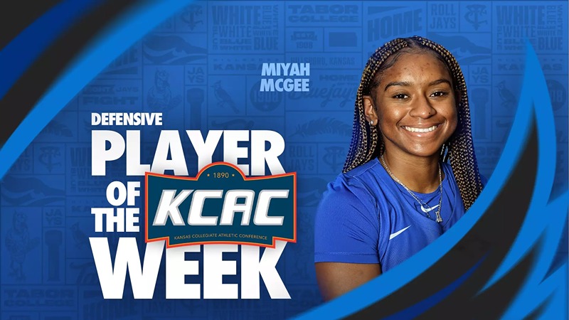 Tabor’s McGee Shines on Defense, Earns First KCAC WBB Defensive Player of the Week Award of the 2024-25 Campaign