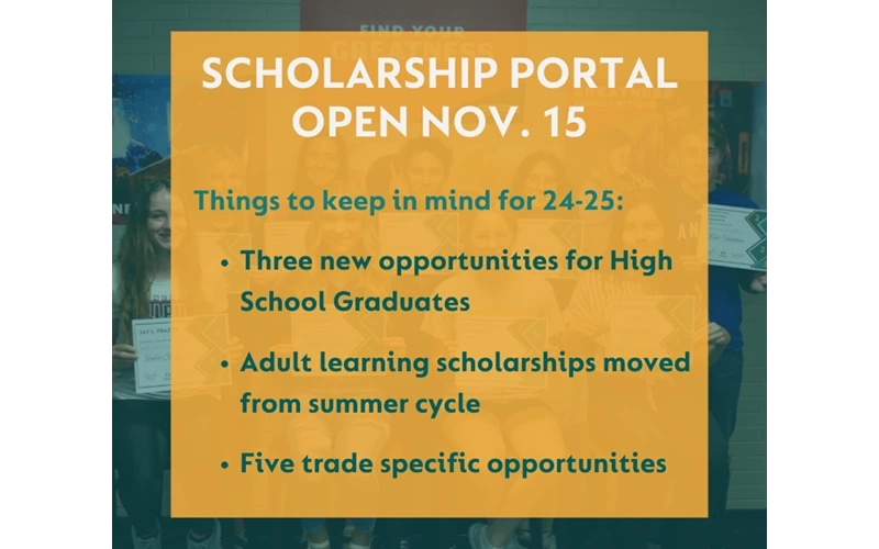 McPherson County Community Foundation Scholarship Portal Opening Nov. 15
