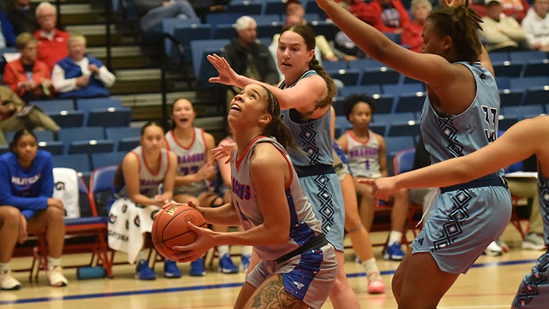 Jackson Double-Double Leads No. 1 Lady Dragons Past Colby