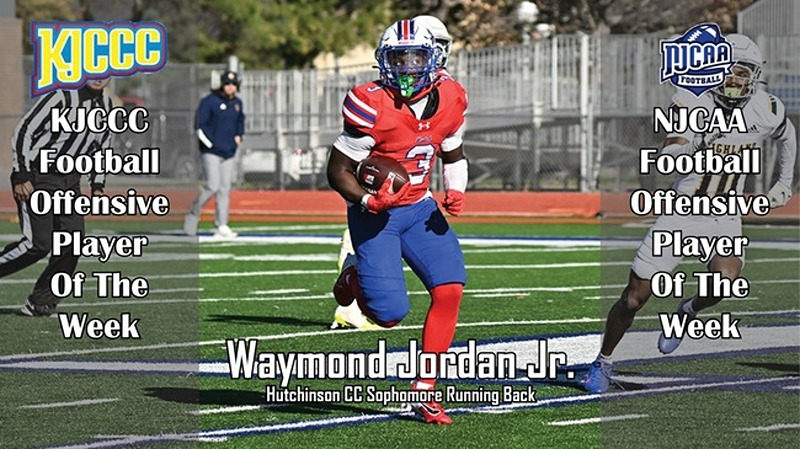 Dragon Football’s Jordan Tapped by KJCCC, NJCAA as Offensive Player of the Week