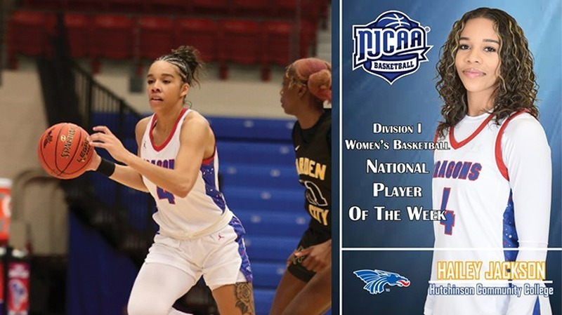 Lady Dragons’ Jackson Tapped as NJCAA Player of the Week