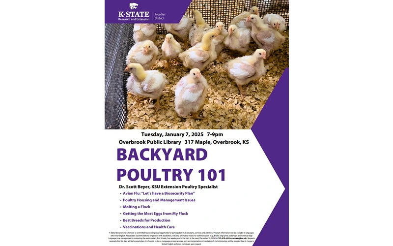 Frontier District to Host Backyard Poultry 101
