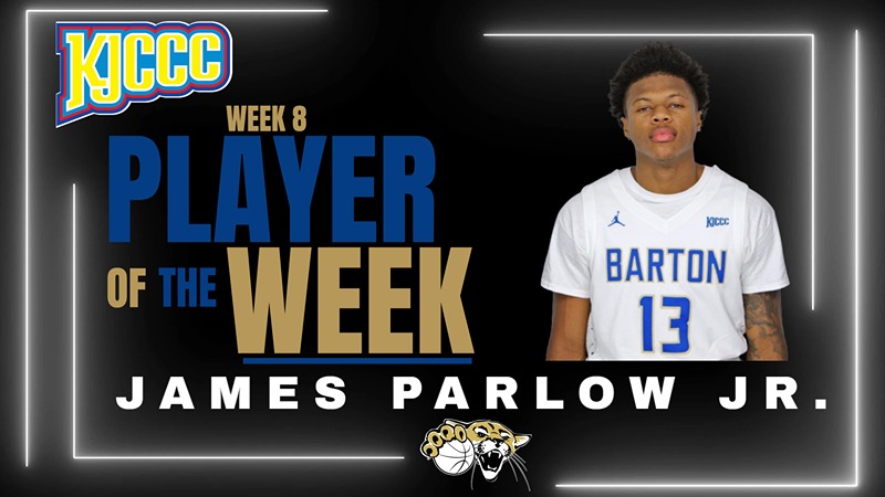 Barton’s Parlow Earns Week Eight KJCCC Player of the Week Honor