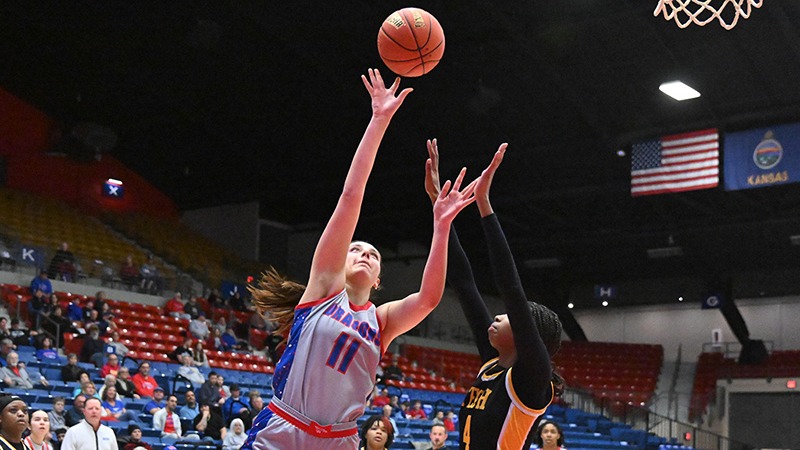No. 5 Lady Blue Dragons Roll By Fort Hays Tech Northwest