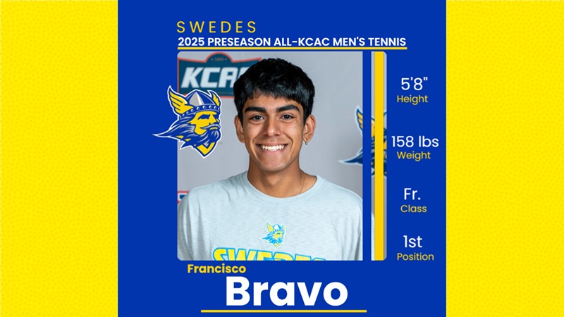 Bethany’s Bravo Earns Preseason KCAC Men’s Tennis Honors