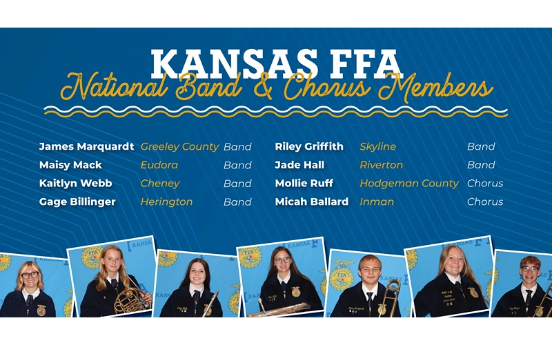 Kansas FFA Selects National Band and Chorus Members