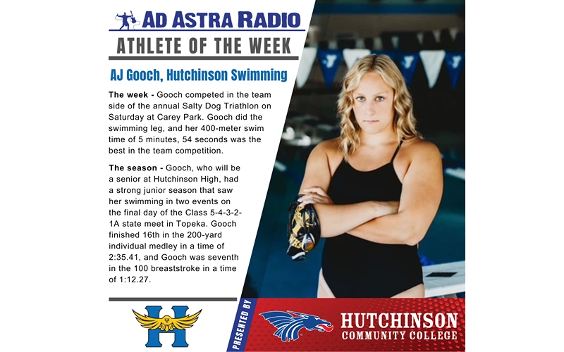 Athlete of the Week: AJ Gooch, Hutchinson Swimming