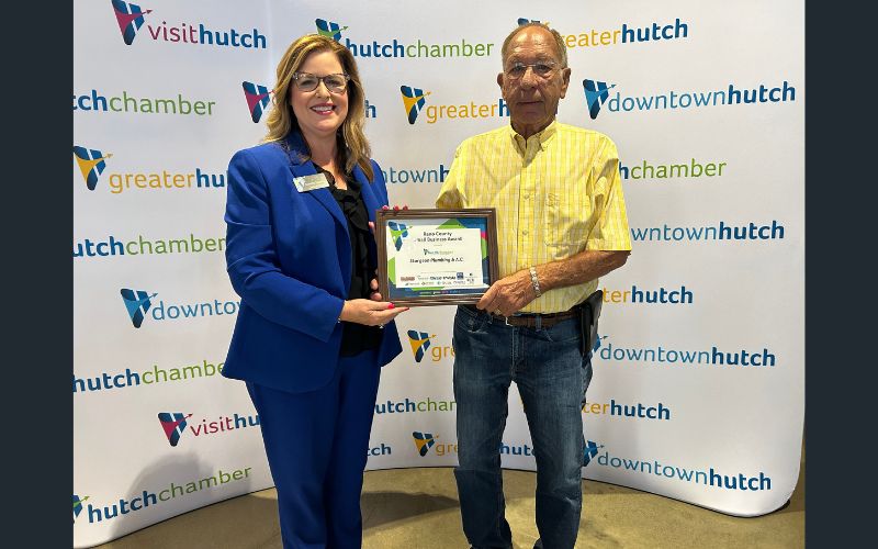 Sturgeon Plumbing and Air Conditioning Receive Hutchinson/Reno County Chamber Small Business of the Month Award