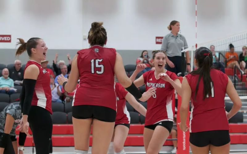 McPherson Volleyball Tops Sterling 3-0 to Open Conference Play