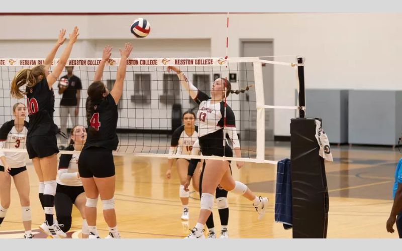 Hesston College Volleyball Earns First Win Over Calvary