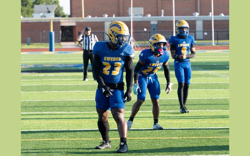 Caver III with 4 Total Touchdowns; Football Swedes Squeaks By 34-26