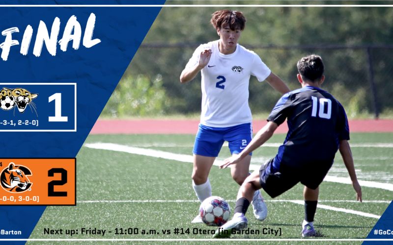 No. 9 Barton Men’s Soccer caught off guard at No. 4 Cowley