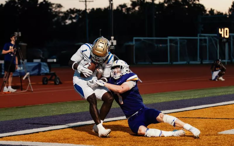 King’s Four Touchdowns Prove to Be The difference as Bluejay Football Stuns Kansas Wesleyan on the Road