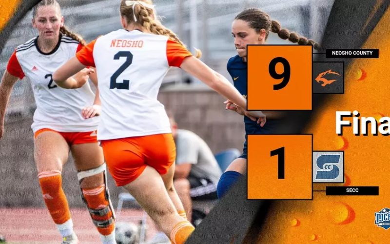 Neosho County Women’s Soccer Cruise to 9-1 Victory