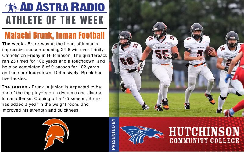 Athlete of the Week: Malachi Brunk, Inman Football