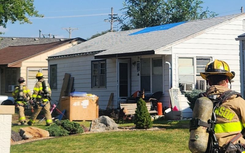 Hutchinson Fire Crews Respond to House Fire at 1300 East 7th Ave, No Injuries Reported