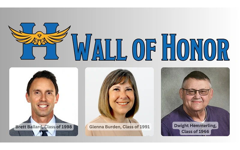 Hutchinson High School Wall of Honor to Induct Three