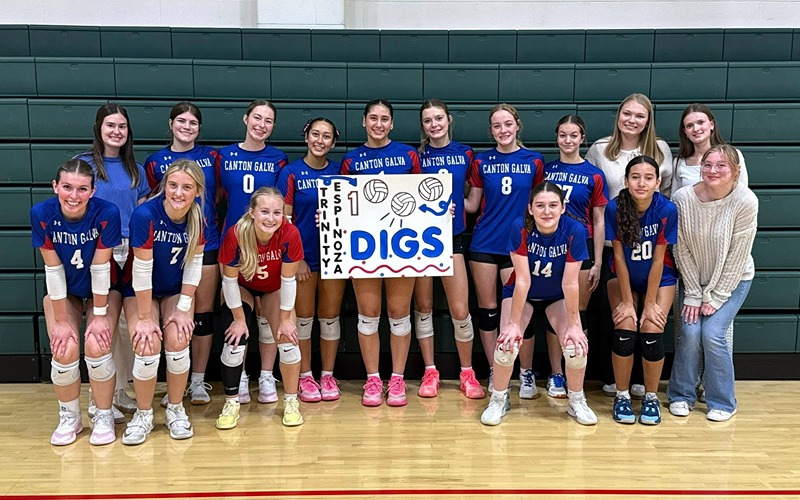 Canton-Galva Volleyball Advances to 1A-DI Sub-State, Senior Celebrates Milestone