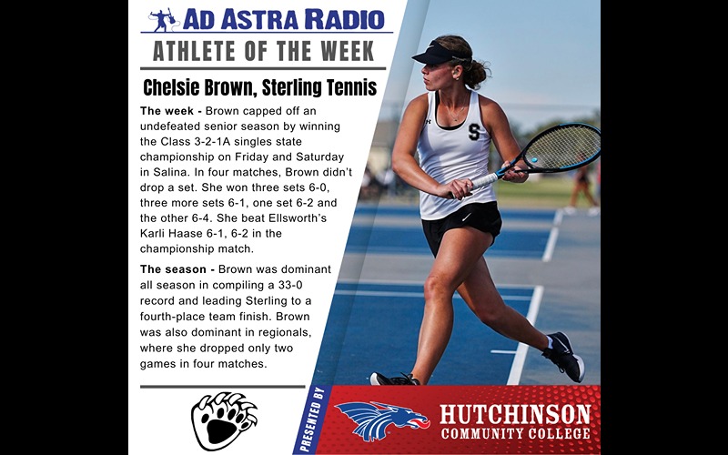 Athlete of the Week: Chelsie Brown, Sterling Tennis