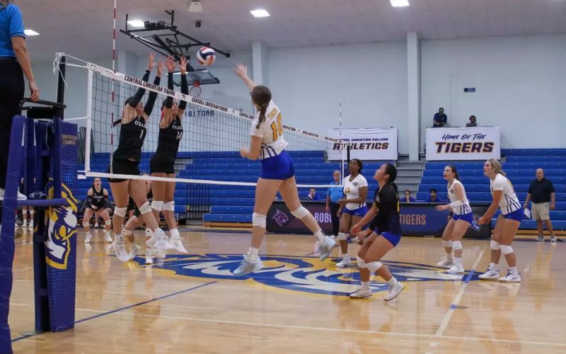 Tiger Volleybal Fall to Southwestern Christian at Home