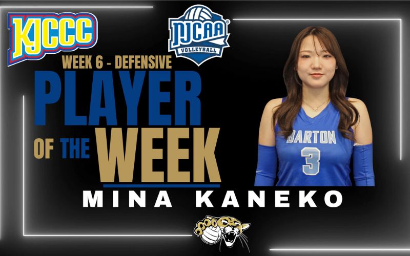 Barton Volleyball’s Kaneko named week six conference and national Defensive Player of the Week