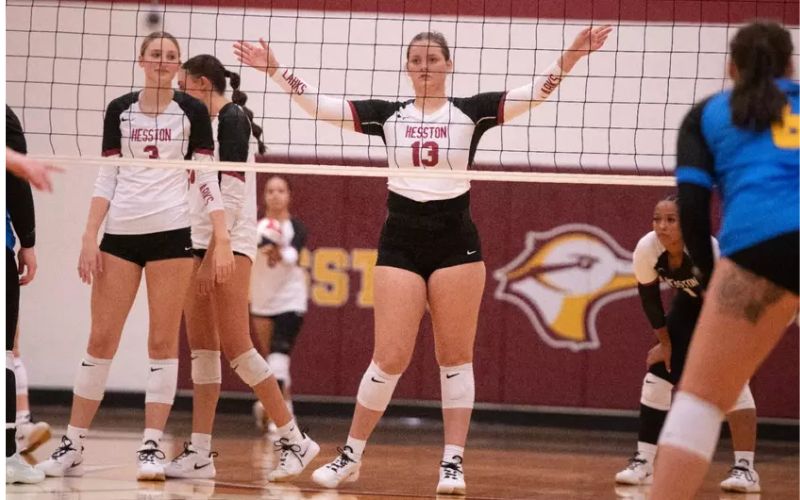 Hesston Volleyball Sweeps Randall in Three Hard Fought Sets